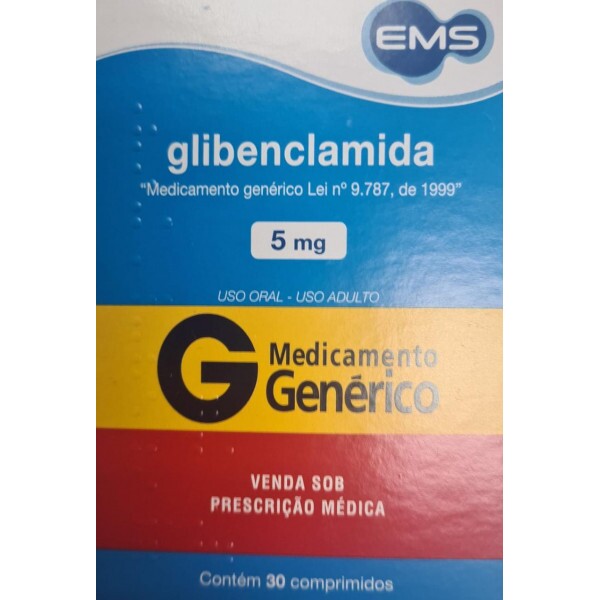 Glibenclamida 5mg - 30 comprimidos